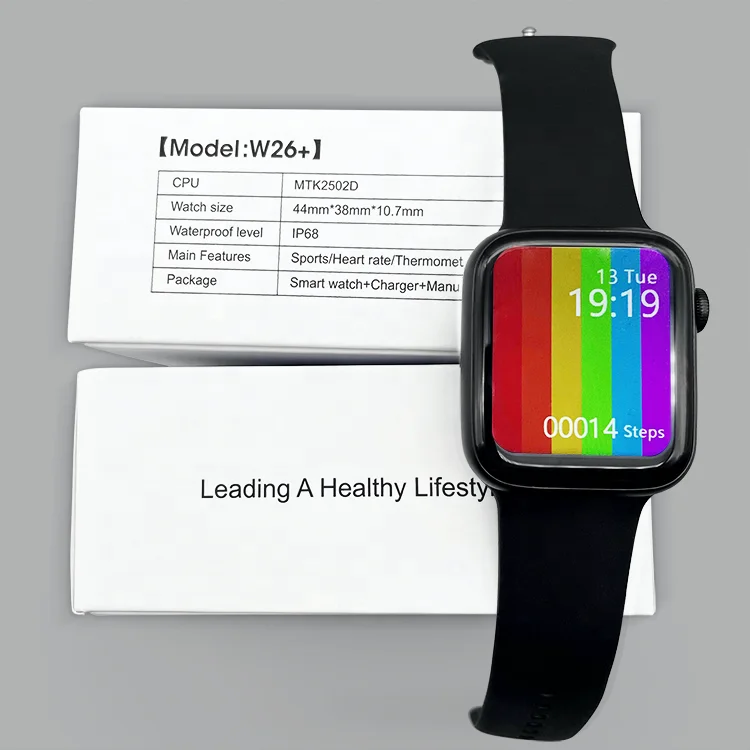 2021 W26 Plus Смарт-часы Seri 6 оригинальные MActive App кнопка поворота IP68 Водонепроницаемые IWO W26Plus W серии Reloj Смарт-часы