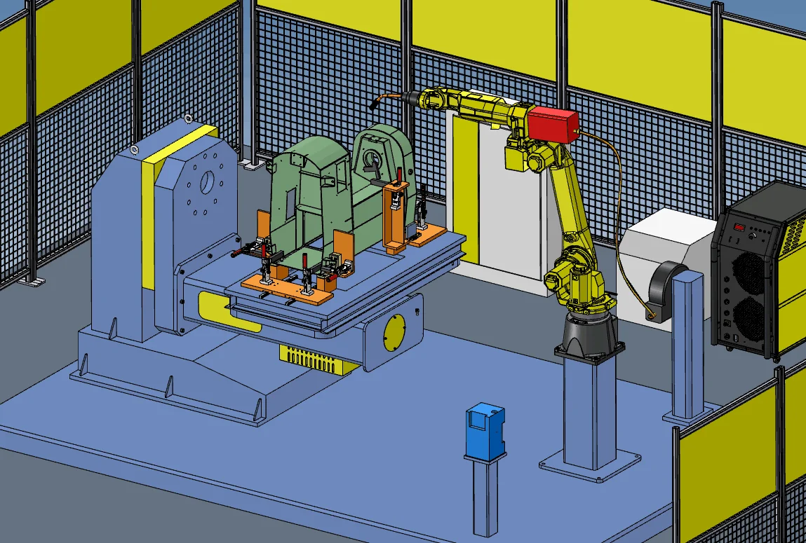 Небольшой Интеллектуальный сварочный робот FANUC LR Mate 200ID с сварочным аппаратом AOTI/сварочный аппарат KRII 200 CO2/MiG/MAG сварочная труба из нержавеющей стали