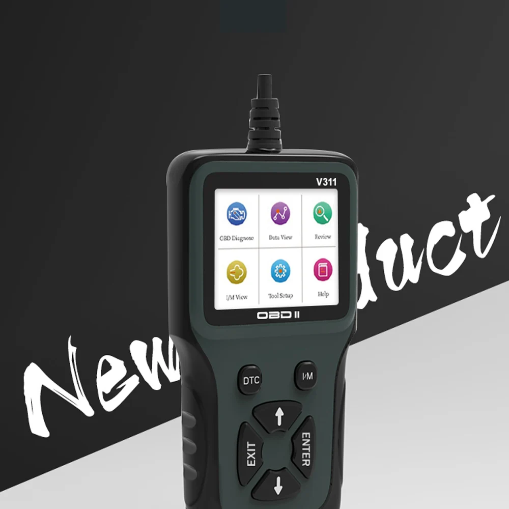 Automobile fault diagnosis instrument Engine detection reading card Handheld automobile detection tool obd2