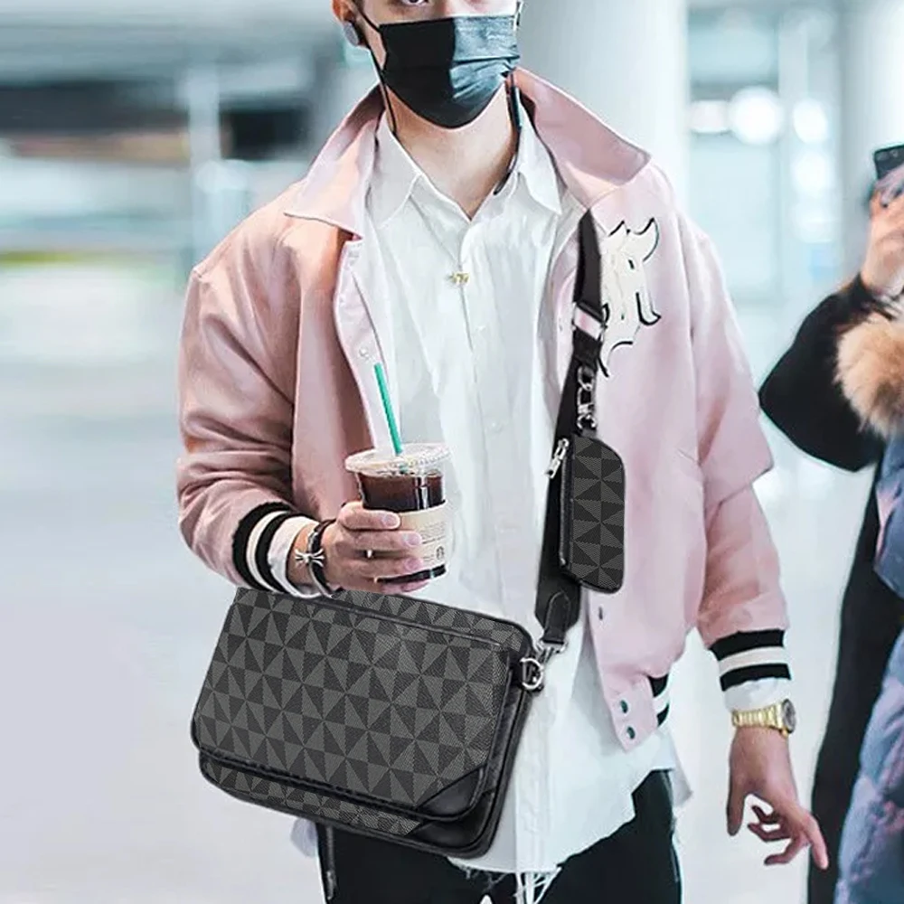 2023 new fashion messenger bags for men 3-in-1 messenger handbags shoulder bags vintage bags