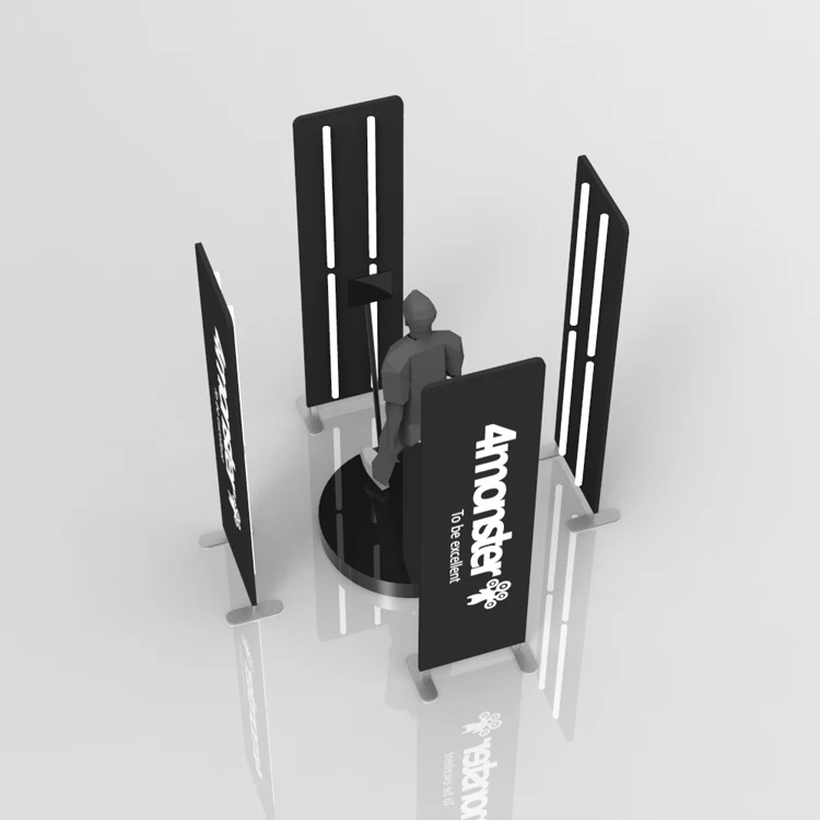 Custom LED Slow Motion 360 Video Photo booth Enclosure backdrop