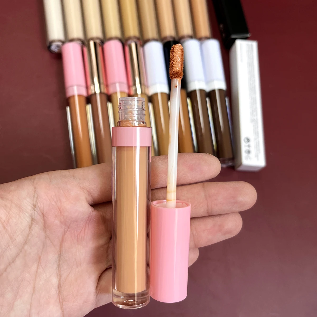 Wholesale no logo vegan concealer waterproof longlasting full coverage liquid concealer private label