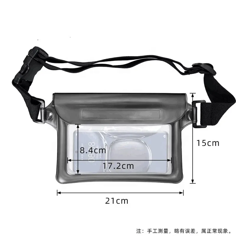 New Fashion Inflatable Floating PVC Waterproof Waist bag Pouch Fanny Pack for Swimming Boating Diving