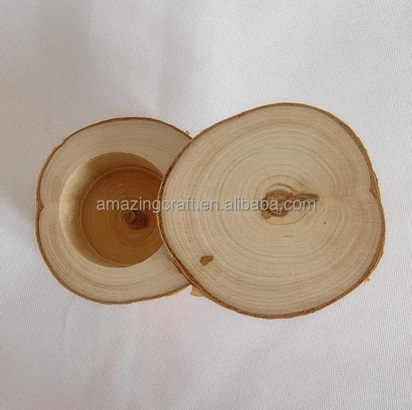 Original Natural Wood Flower Pot Indoor Planter Trunk Stump Vase