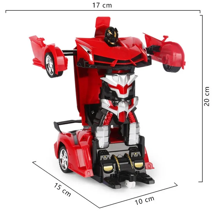 1:18 LED Gesture Induction RC Deformation Robot Car  Transformation Remote Control Robot Car Toy