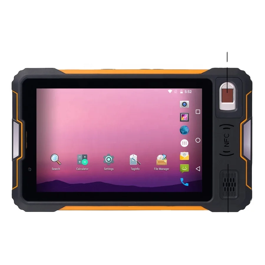 Fast Charger 18W 16000mAh Large Capacity Battery Android12 Handheld Docking Station With UART Port Rugged Fanless Computers