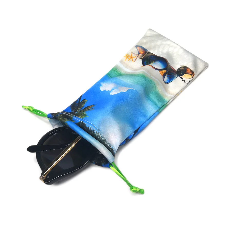 Чехол для очков из микрофибры с принтом логотипа на заказ