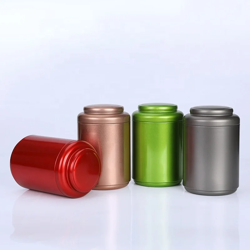Eco Friendly Matte White Coffee Beans Tin Matcha Tea Packaging Tin Box Gift Metal Cans For Loose Tea