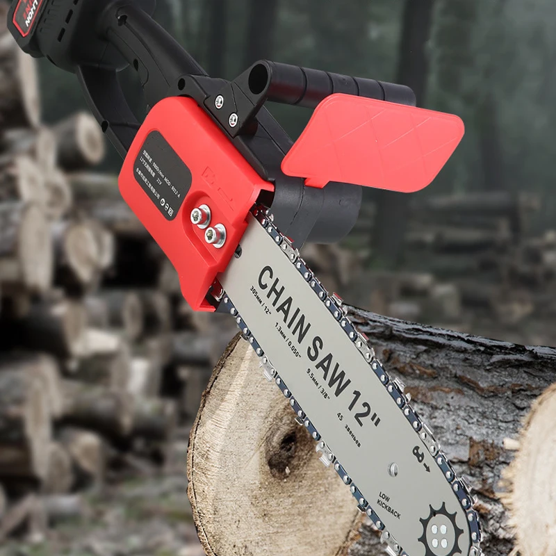 12 Inch Lithium Electric Chain Saw Wood Cutter Portable Royal Garden Chainsaw Garden Tools