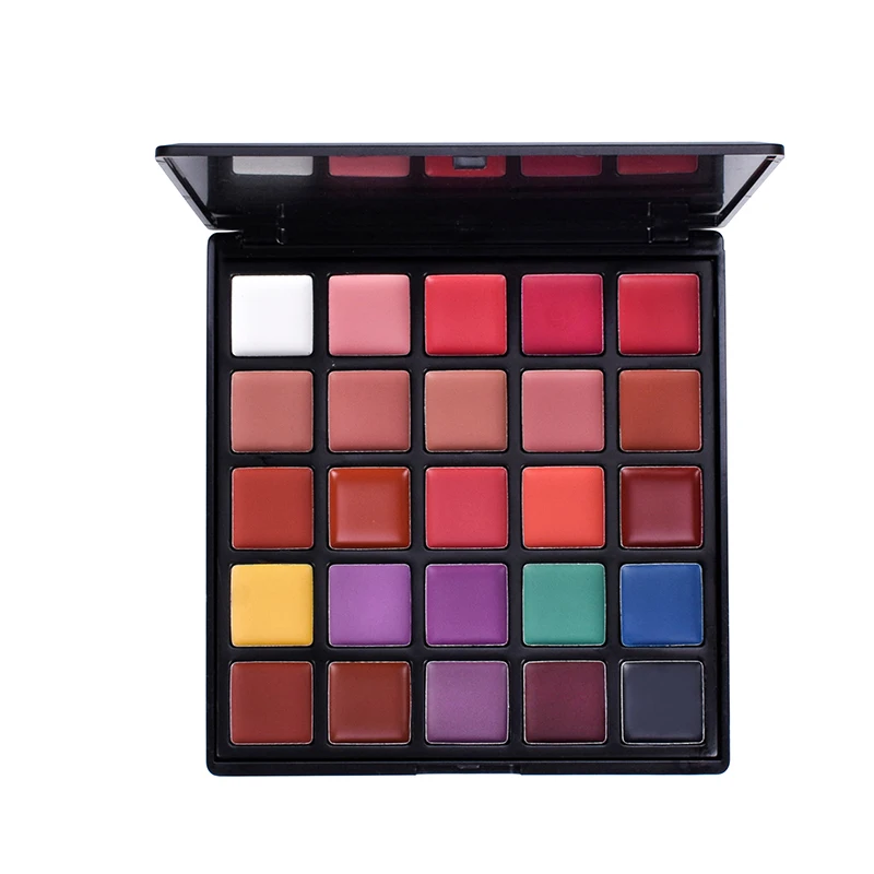 
Makeup Wholesale 25 Colors Lipstick With No Logo Lipgloss Palette 