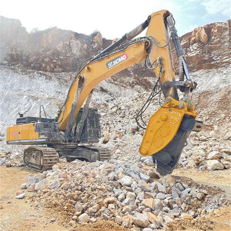 Hydraulic vibro ripper for excavator with two motors