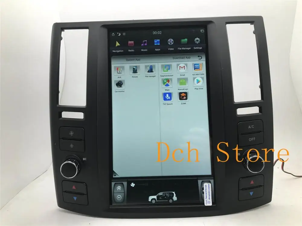 11.8'  tesla style Android 11 Car DVD PLAYER RADIO for Infiniti FX FX25 FX35 FX45 2004-2008 navigation 128G QUALCOMM 8 CORES