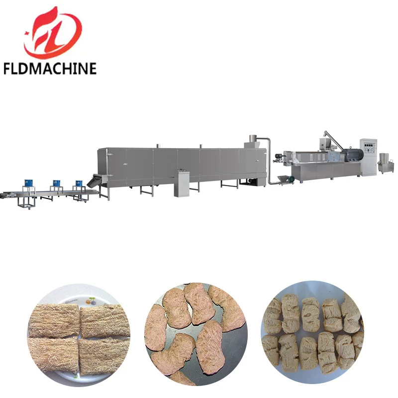 Hot sale  soya meat chunks nuggets making machine soya nugget making machine