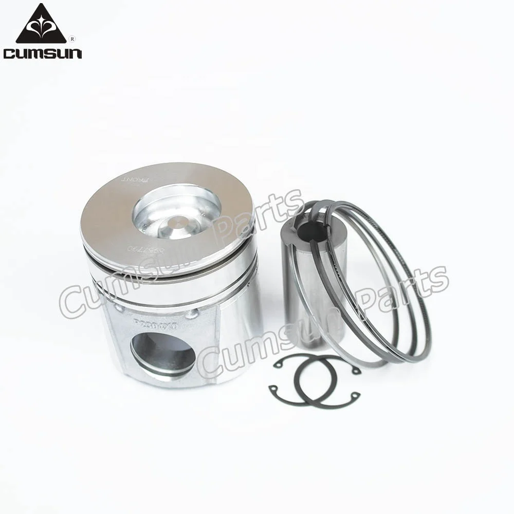 Machinery diesel engine 4BT3.9 6BT5.9 motor Ni-resist ring piston kit 3957790 4089778 for cummins piston kit