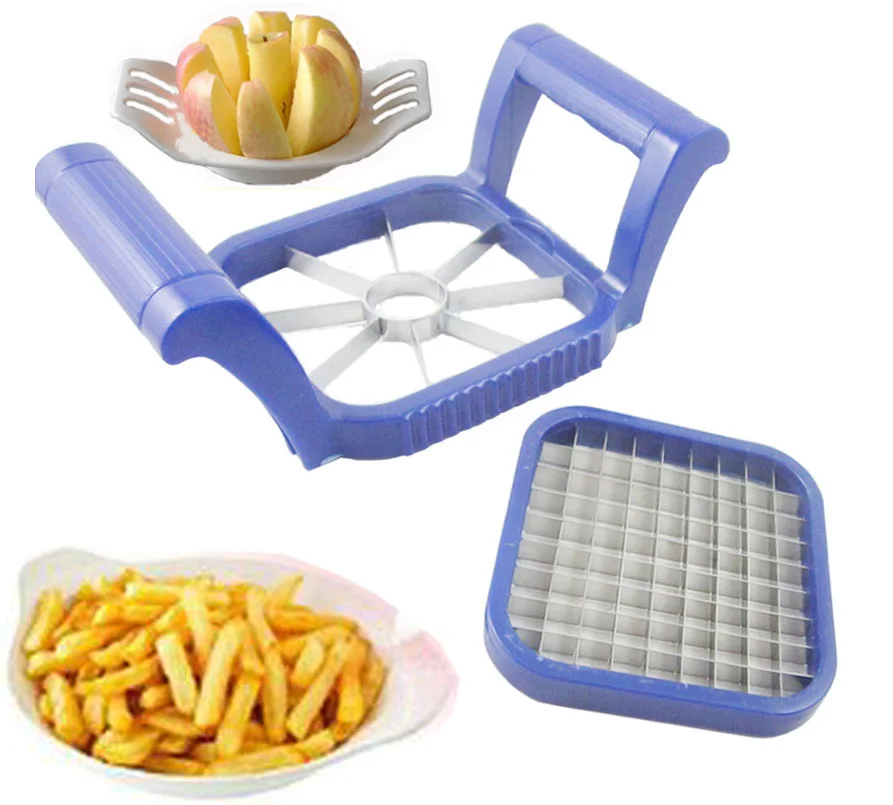 Convenient 2 Function French Fry Potato Cutter