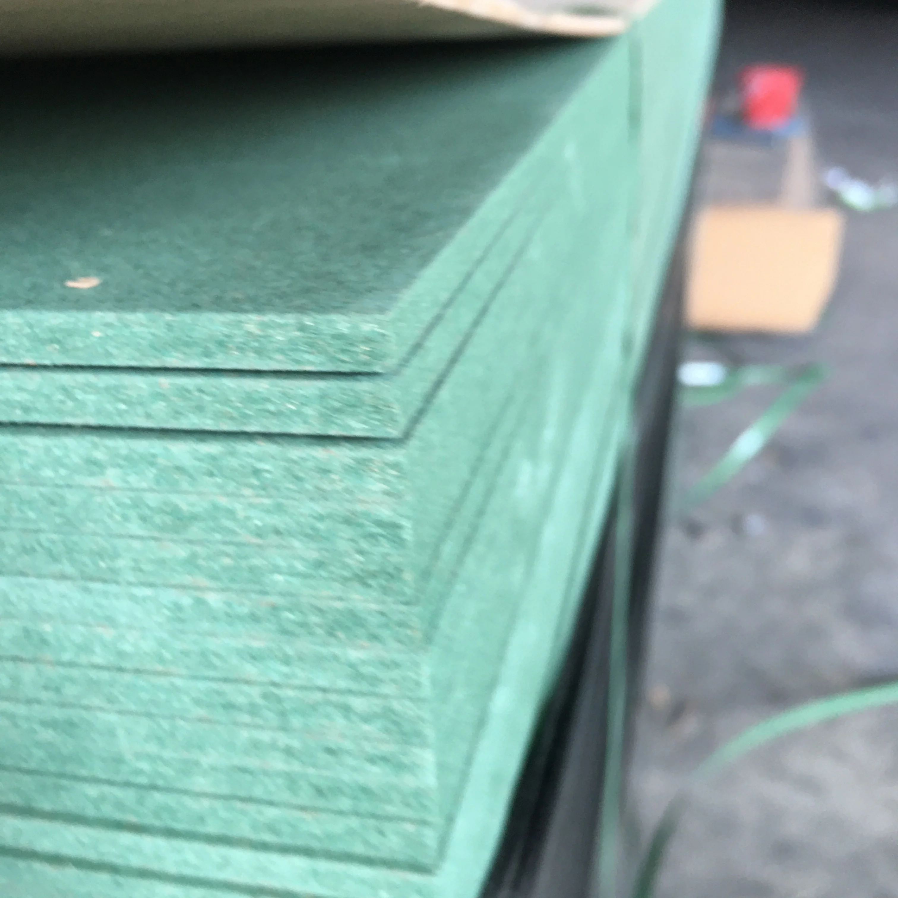 Green Color HMR Waterproof MDF Panel Water Resistant MDF Board for Kitchen Cabinets