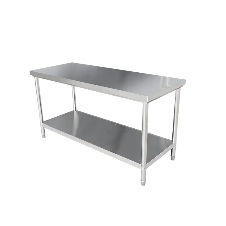 Factory price stainless steel kitchen equipment work table for restaurant