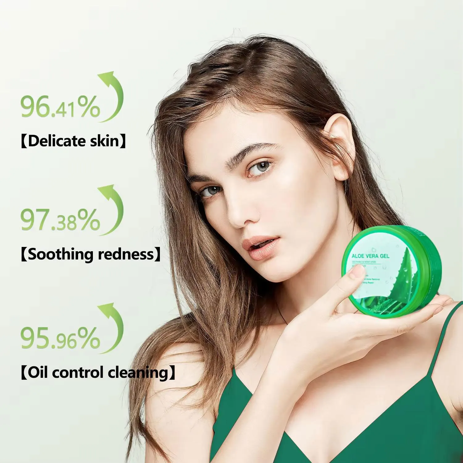 Aloe Vera Gel Aloe Leaf Water 99% for Face & Body Scalp Hair After Sun Relief Skin Care Moisturizer Soothing Natural Aloe Gel