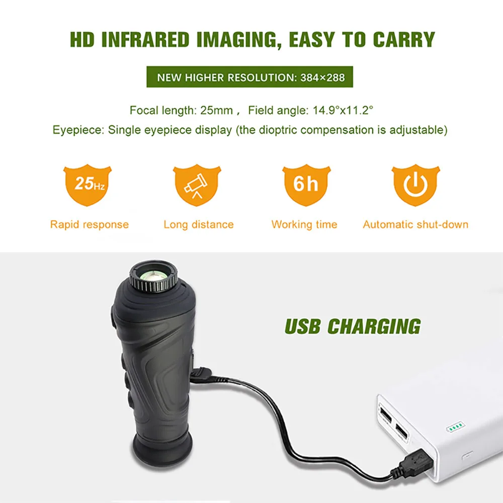 Discovery A3 New Hunting Thermal Imaging Thermal Monocular Scope Optical Night Sight Observation Searching