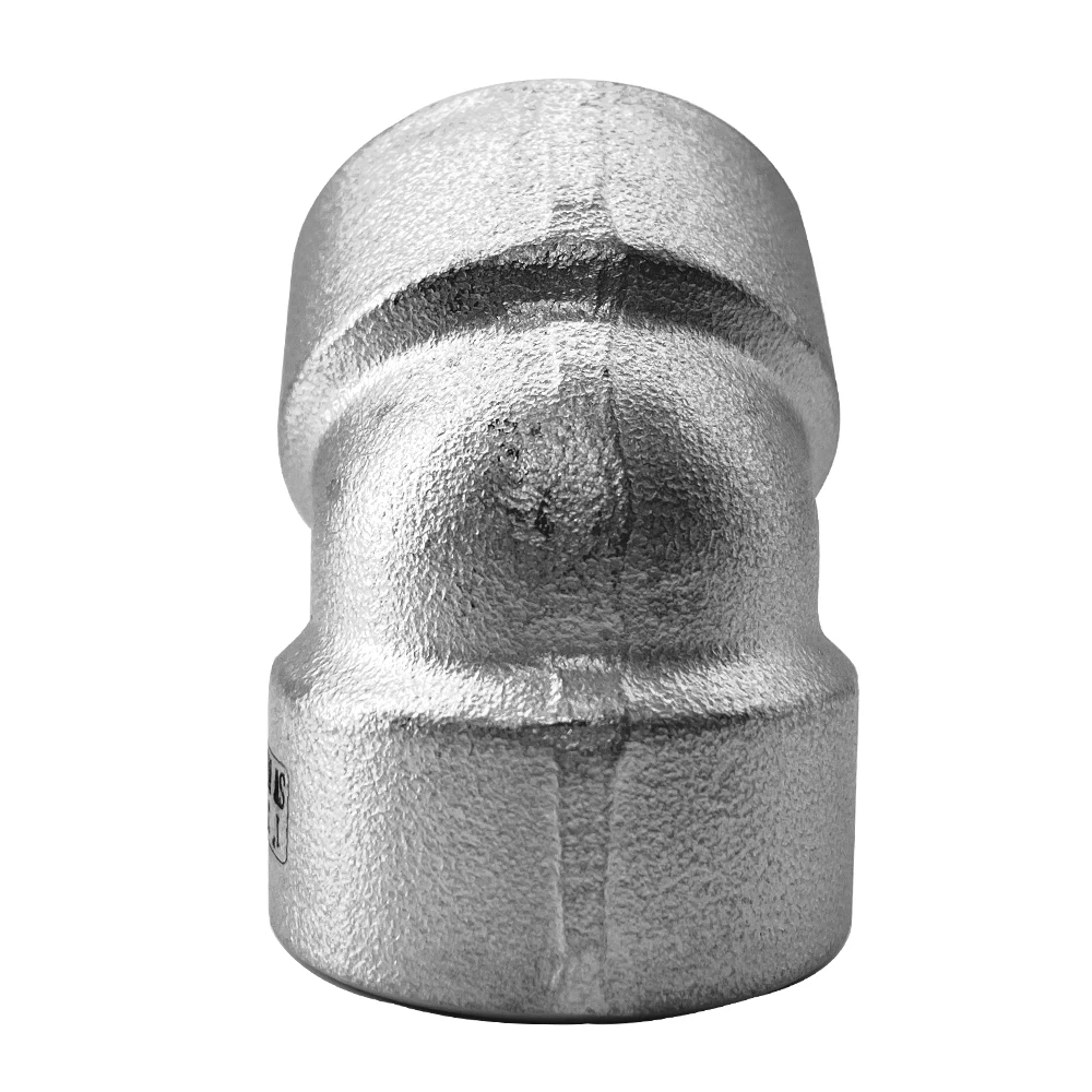 F304 304L Socket Welded Stainless Steel Elbow 45 Degree B16.11 SS Tube Fitting  Manufacturer