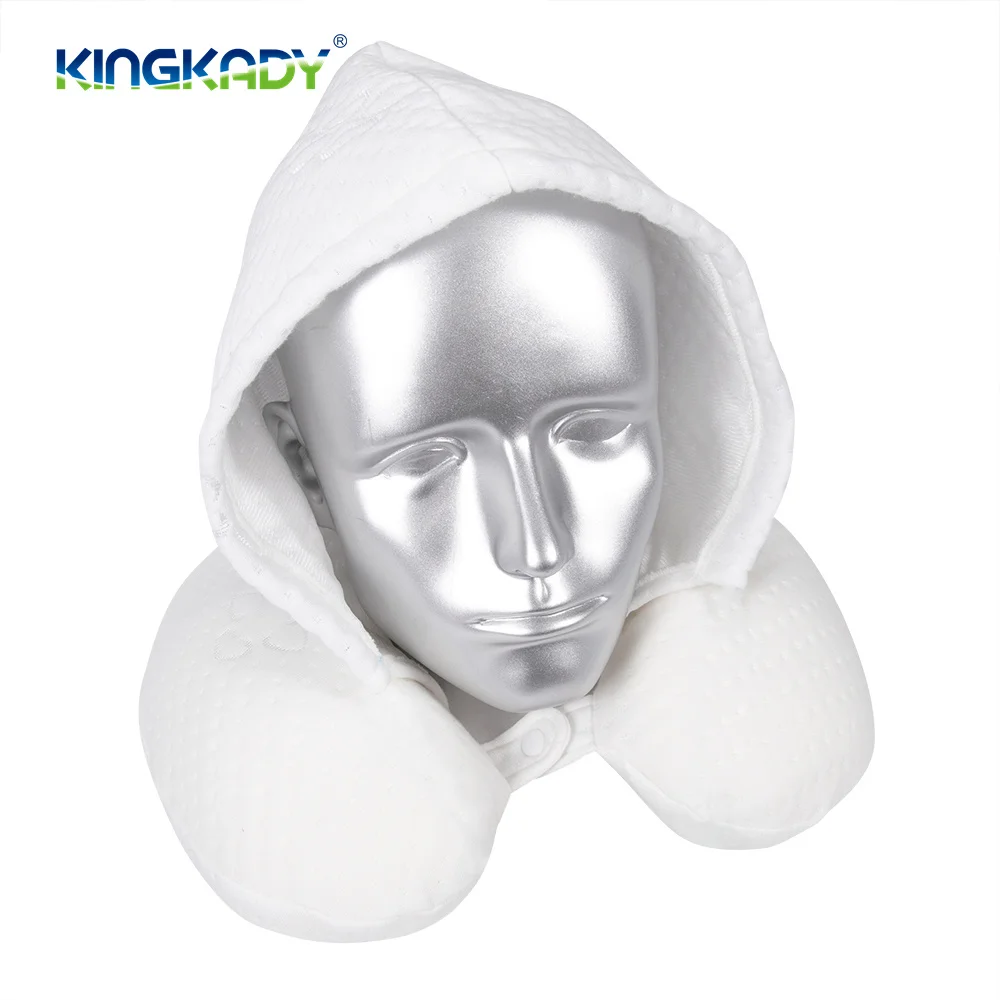 Wholesale Memory Foam Travel Neck Pillow With hood
