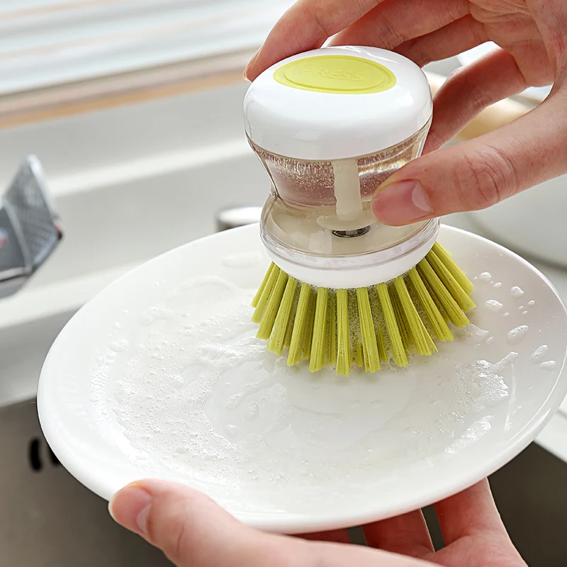 Amazon Top  Pot Dish Brush Dish Cleaning Brush Dish Brush With Liquid Soap Dispenser