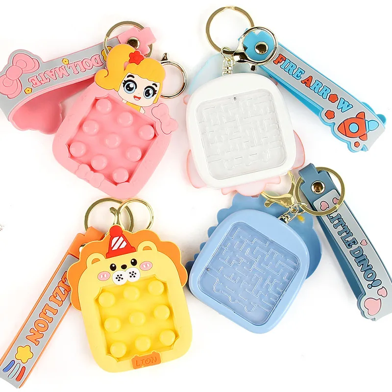 HY Toys Cartoon Fame Your Handheld Hamster Keychain Decompression Pinch Le Chuang Guan Game Machine Portable Pendant Toy