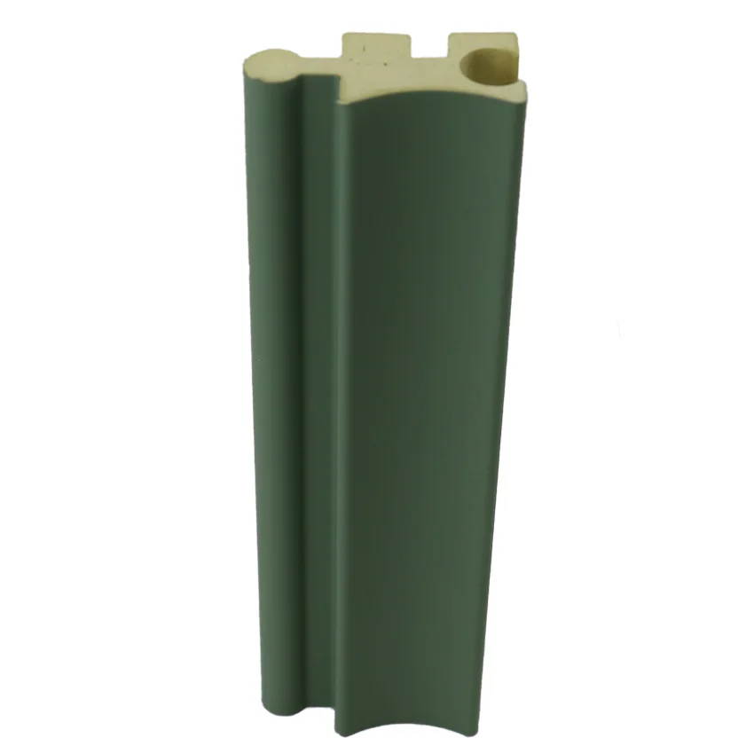 2024 New Design 3d Curved Wall Panels PVC Solid Wood Grille Wall Panel WPC Cylindrical Decorative Molding