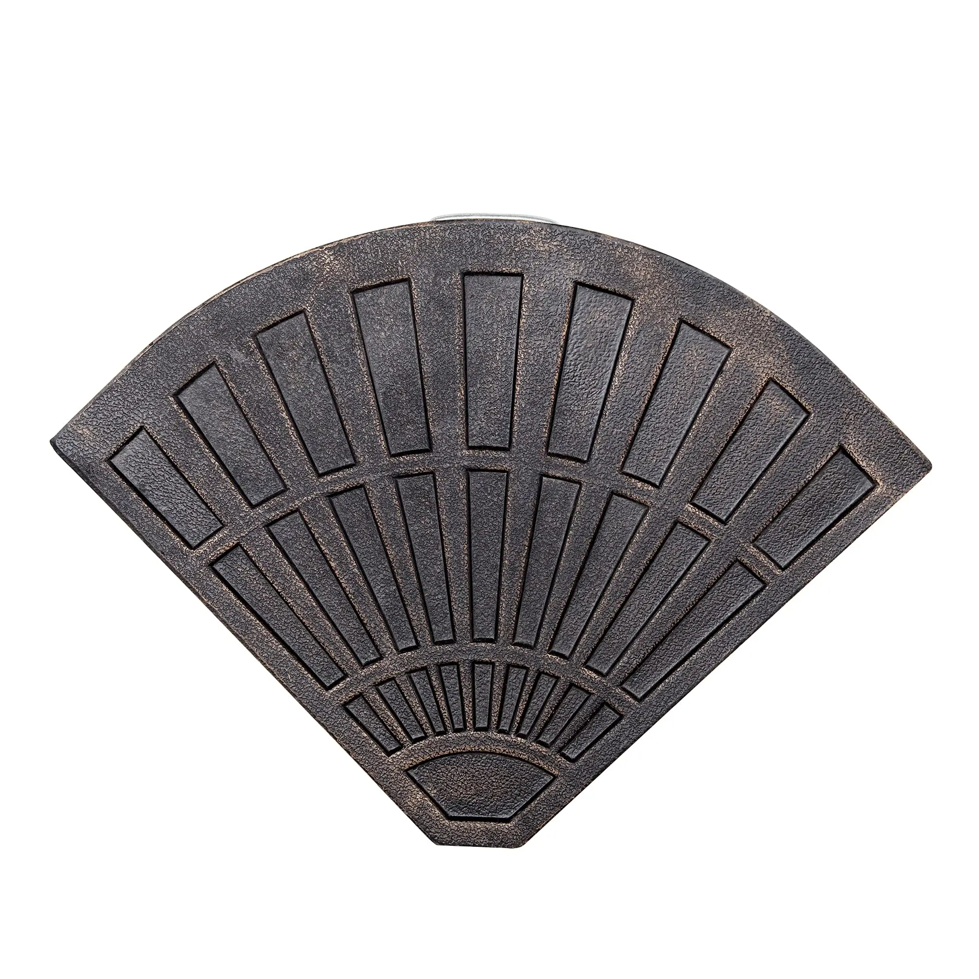 Outdoor 30lbs Fan Shaped Resin Parasol Base Weight for Cross Base Umbrella Bronze 14kgs Offset Cantilever Umbrella Concrete Base