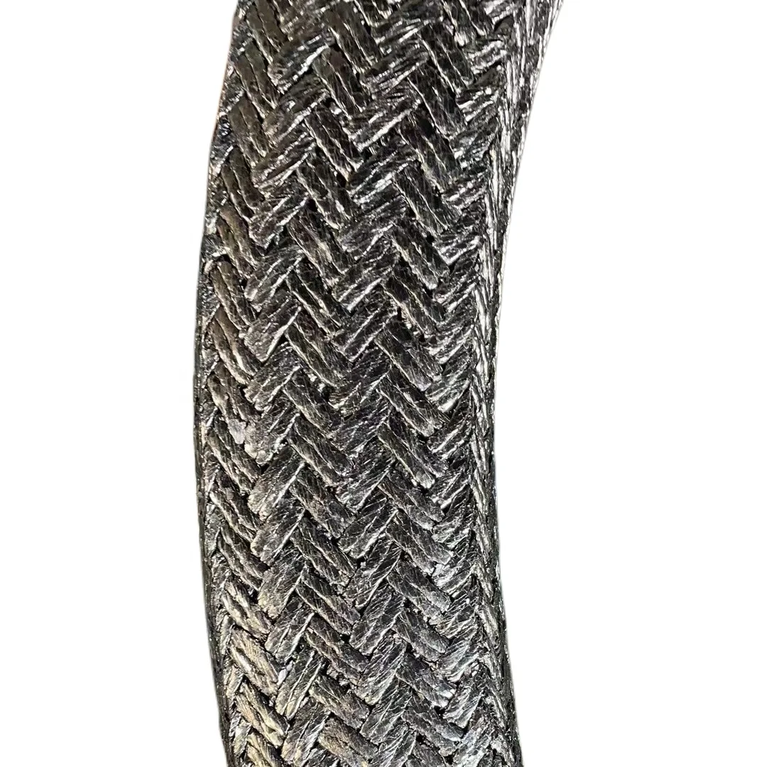 Flexible Graphite Gland Packing High Temperature High Pressure Sealing Materials Inconel Wire Reinforced