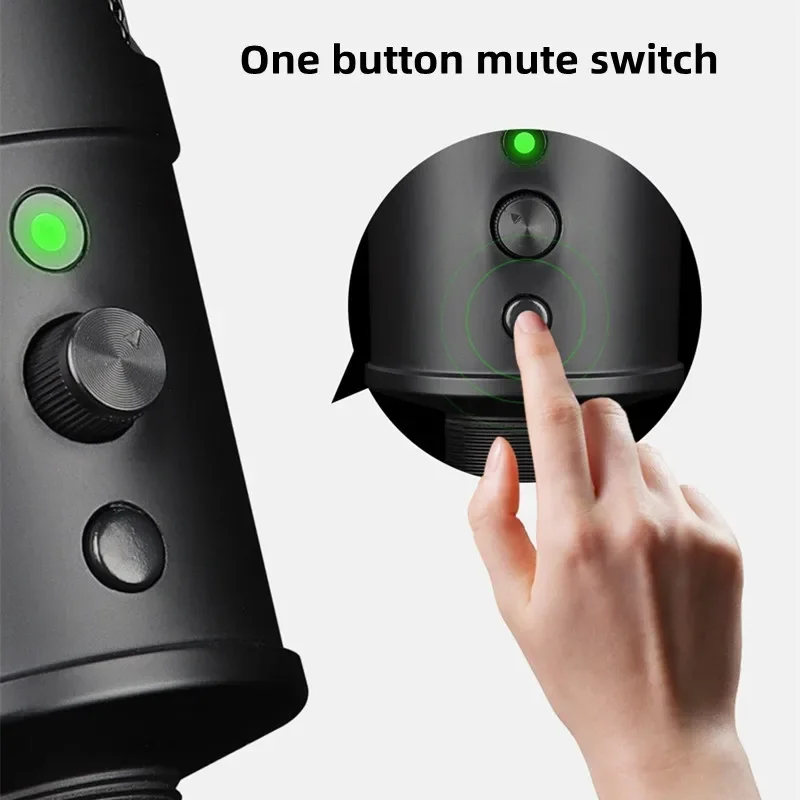 Wholesale Portable Desktop USB Condenser Noise Cancelling Computer Microphone Studio Gaming Recording Mic For Pc With Mic Stand