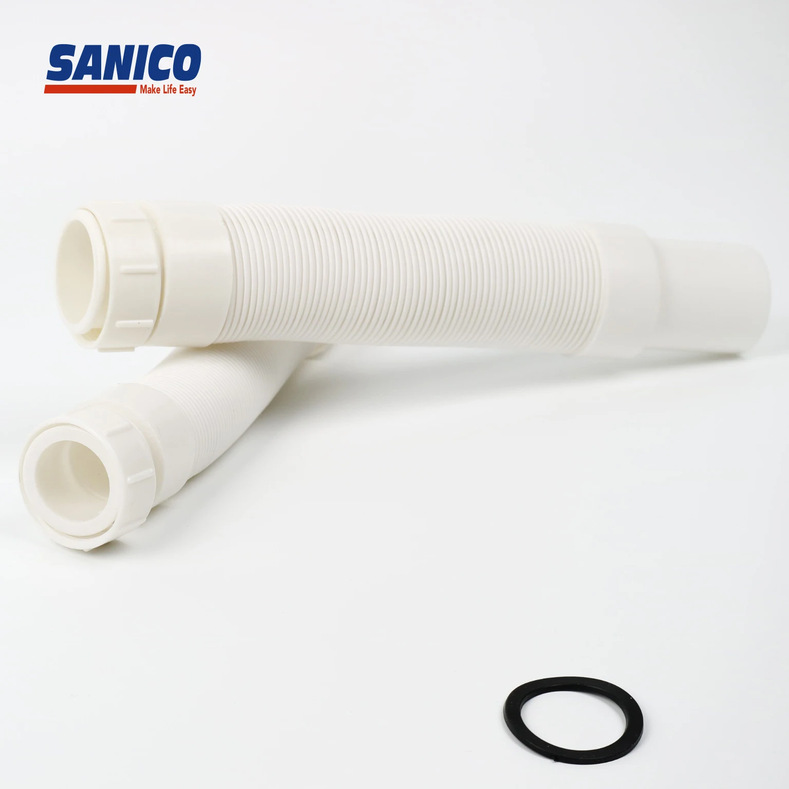 Hot Selling Shower Drainer Waste Pipe Flexible Waste Hose Pvc Water Tray Drain Floor