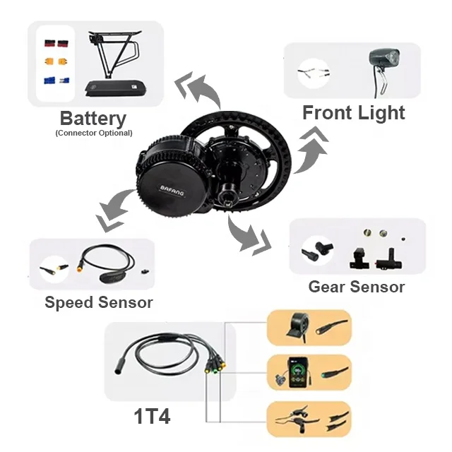 Bafang mid driver kit 48 volt 1000 watt for electric bicycle  e-bike DIY