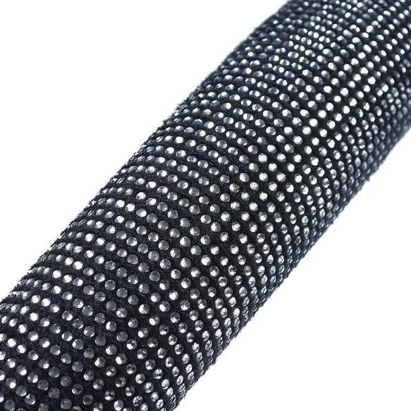 
38cm Universal Shiny Skidproof Protector Crystal Car Steering Wheel Cover 