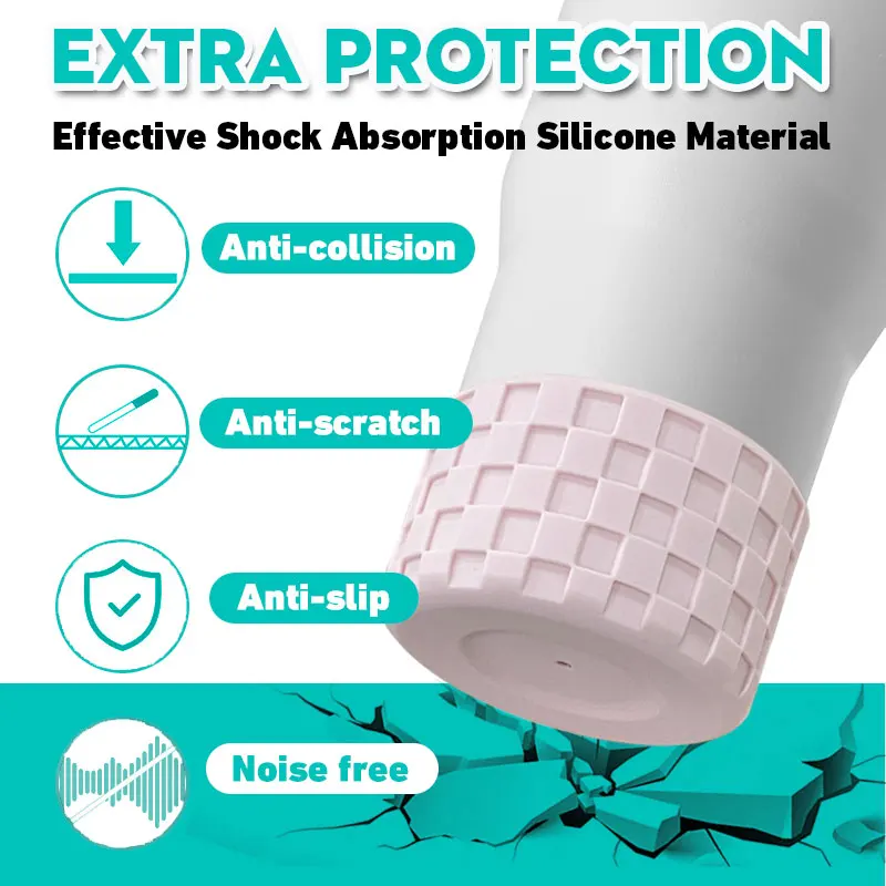 3D Checkered Textured Silicone Tumbler Boot for Tumbler Cup 30 oz 40 oz Anti-Slip Protective Water Bottle Sleeve
