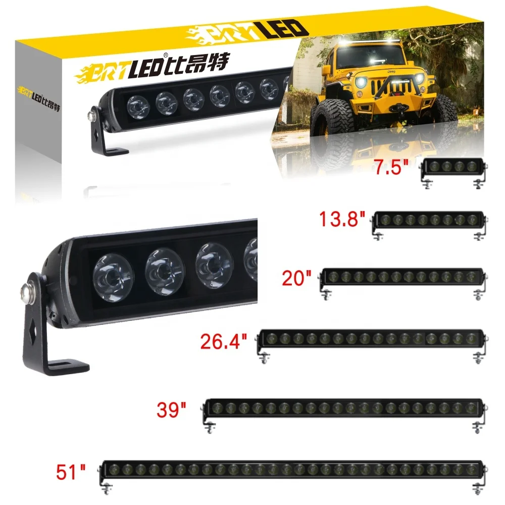  40W-320W Straight Curved wholesale LED Light Bar marine 4X4 roof 24v vehicle trailer truck 12volt slim offroad led light