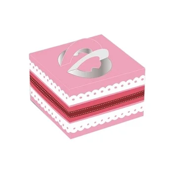 Wholesale party birthday wedding paper large cake box custom cake box with handle