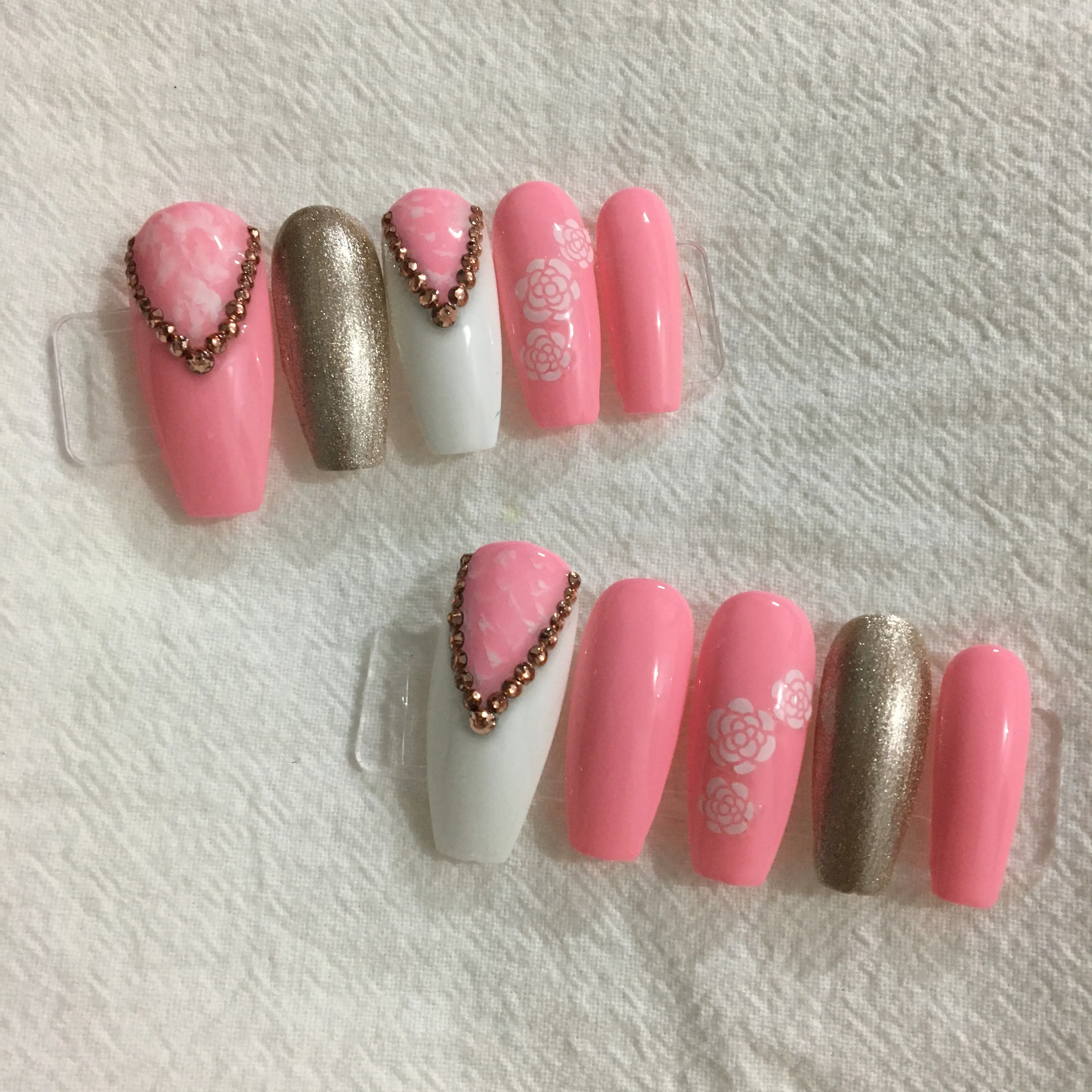 H-129 каждого изменения сделанный вручную стеклянный стакан высокого качества с ногтей, Профессиональная Изготовленная на заказ, Матовые акриловые искусственные ногти нейл-арта