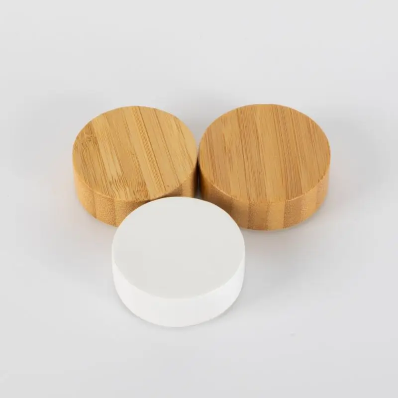 Wholesale 47mm 4oz Spice Jar Aluminum Bamboo Screw Cap Bamboo Screw Lids for Glass Spice Jar