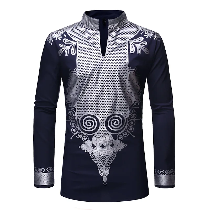 2022 New Design Vetements Africains Pour Hommes Dashiki Fabric African Shirts For Men