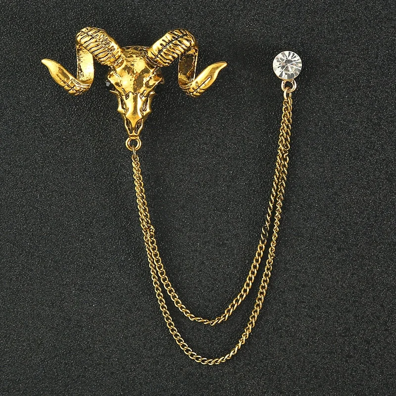 Factory directly wholesale hot sale low price designer brooches and pins pins animal lion broches pins brooches men