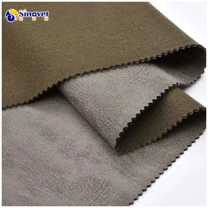 Free Sample factory hot sale soft bronzed suede fabric with backing fleece for home decor bags shoes toy