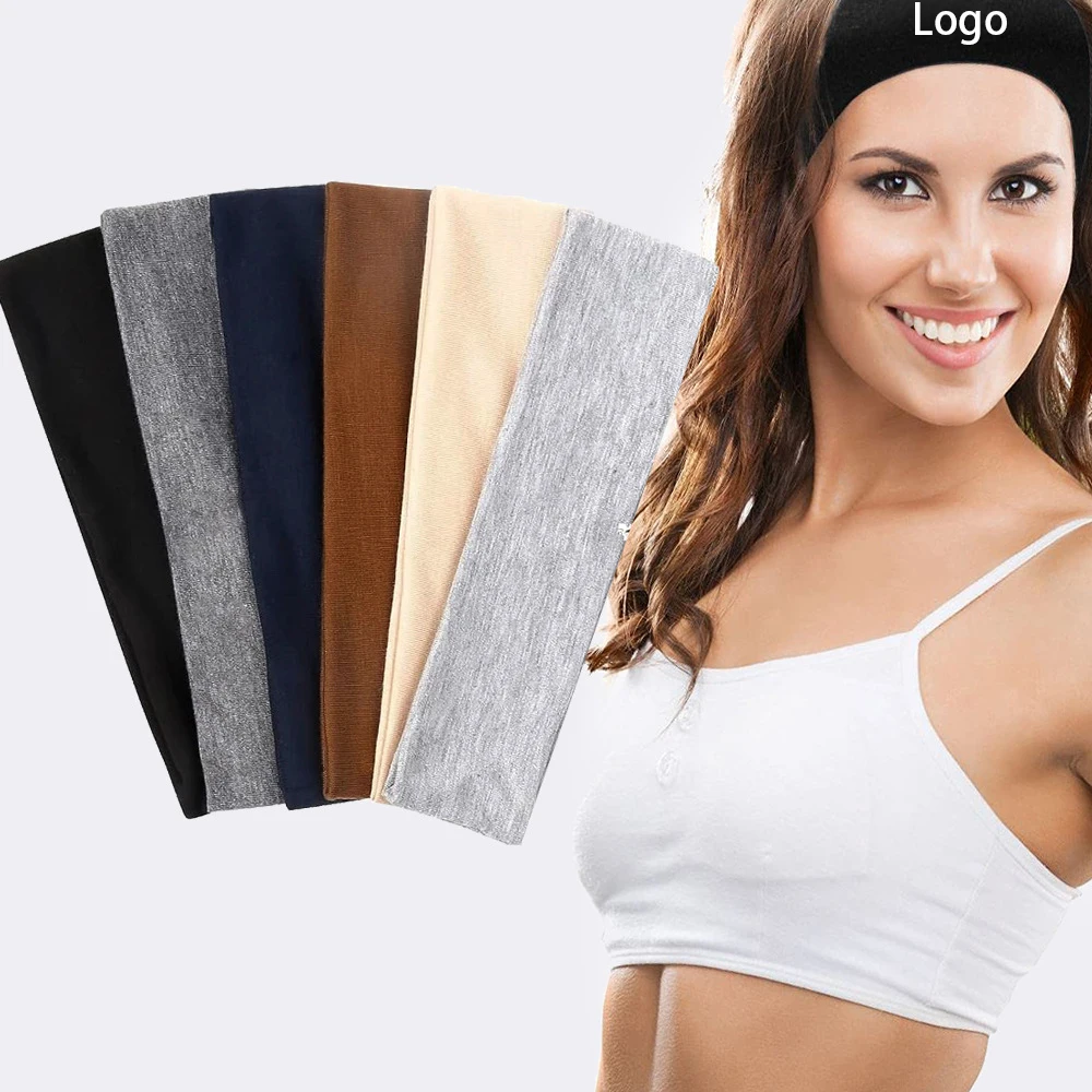 Quick-drying headband Breathable men outdoor running Exercise Yoga headband sweat cotton hair band headbands for men and women