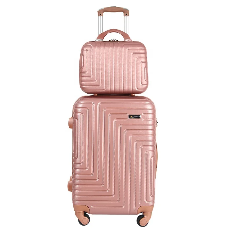 Hard Shell Stock Carry On Children Trolley Case Suitcase Bag Travel Carrier Luggage With Valise