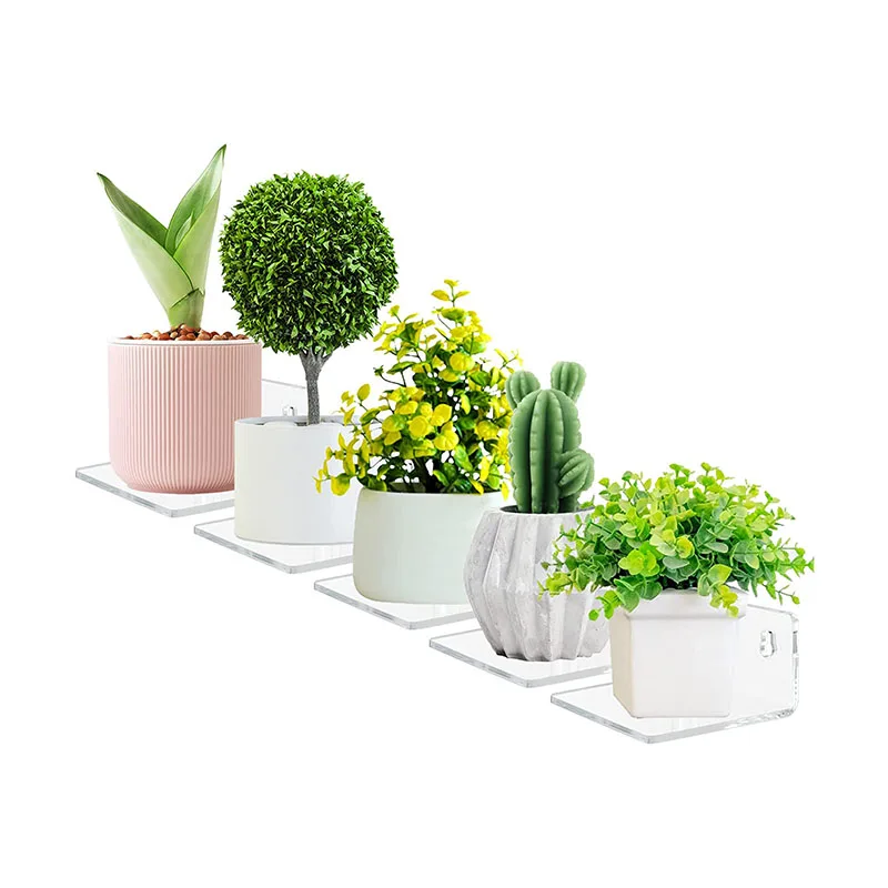 Акриловые маленькие клейкие настенные полки, прозрачная мини-полка, гибкая полка для использования в пространстве на стене