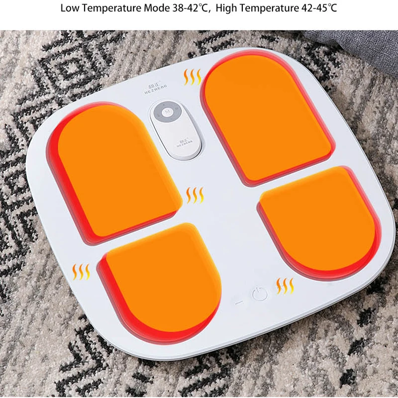 2021 Vibrating Electric EMS Pulse Shiatsu Foot Spa Massager with Remote Control