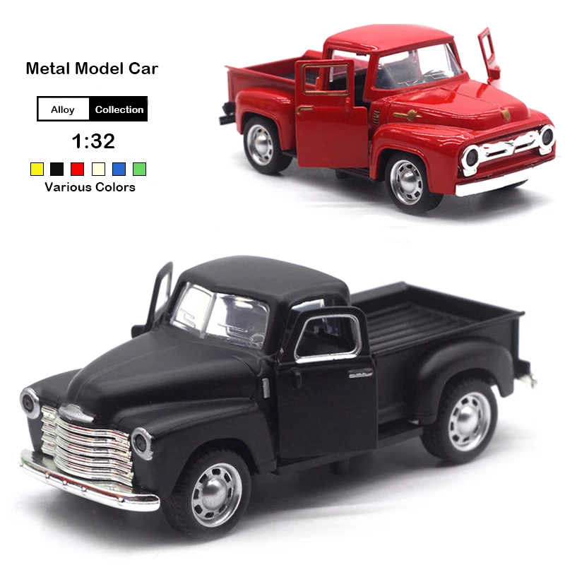Various Colors Metal Die-cast Stepside Pick-Up 1/32 Scale Pull Back Action Cars Alloy Vehicle Models