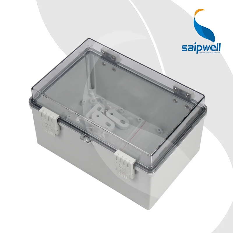 
Hotsale DIN RAIL PC Plastic Electric waterproof junction box with plastic hinge lockable 
