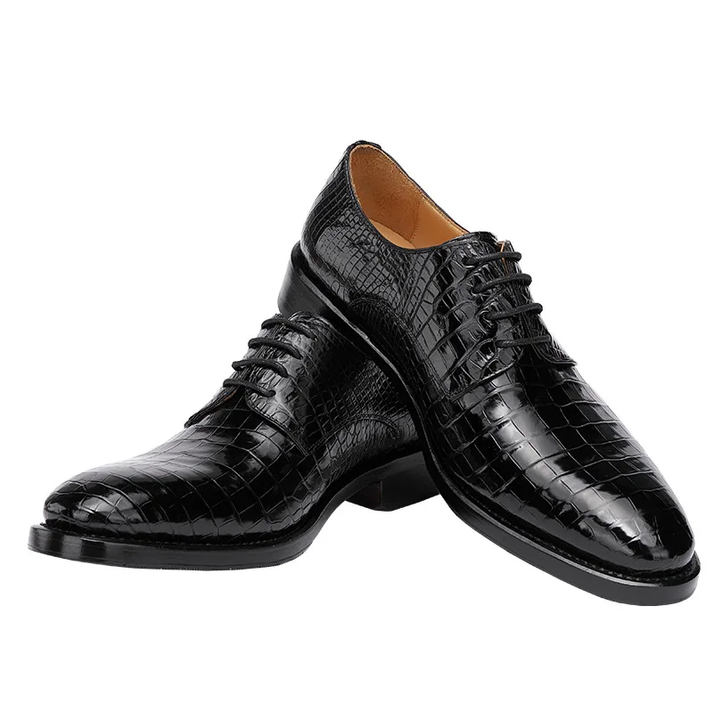 alligator shoes men Insulative Chaussures Hommes crocodil leather shoes