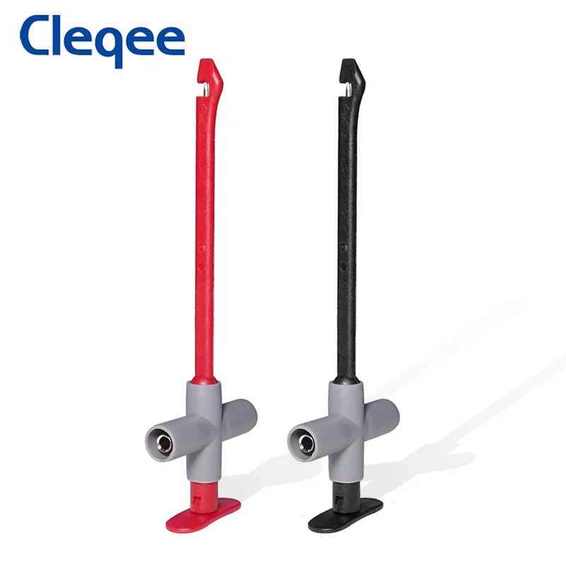 Cleqee P5010 2pcs puncture probe Auto repair multimeter test clip car test tool can connect to 4mm banana plug